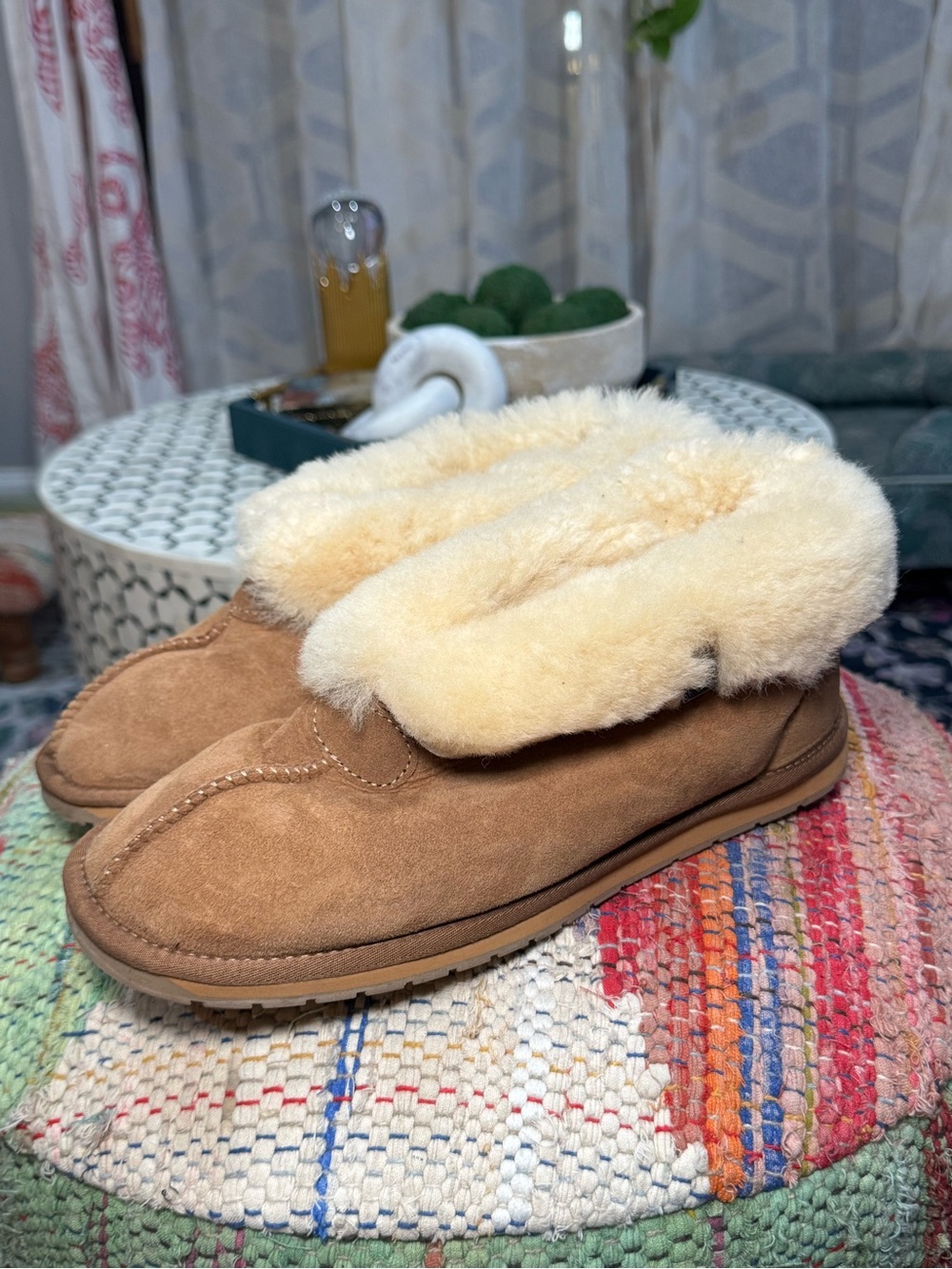 NEW 🧸🐑Emu Australia Albany Chestnut Sheepskin Shearling-Lined Mules Slippers 🐑🧸 - Picture 3 of 9